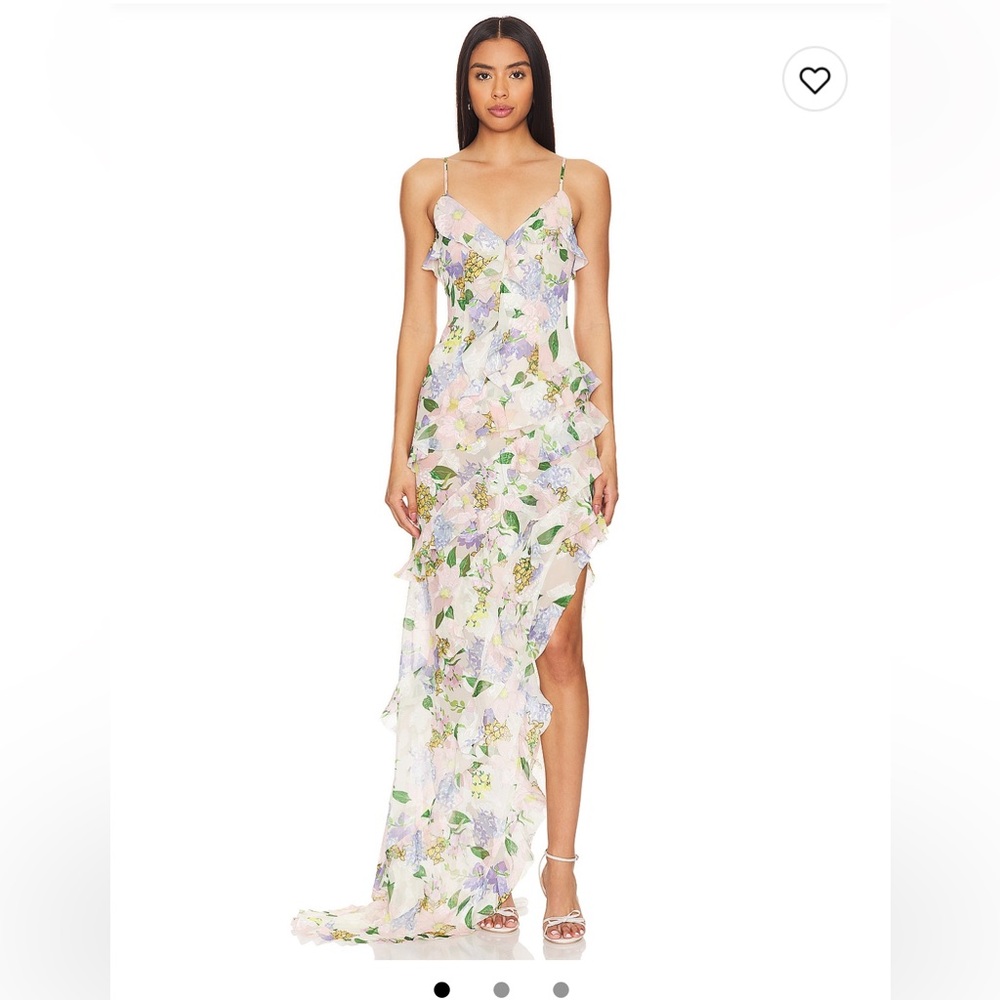 Elliatt Multicolor Floral Dress with Ruffle Details